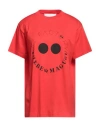 Az Factory Woman T-shirt Red Size S Organic Cotton, Seacell In Red
