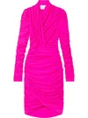 Az Factory X Ester Manas Draped Mini Dress In Pink