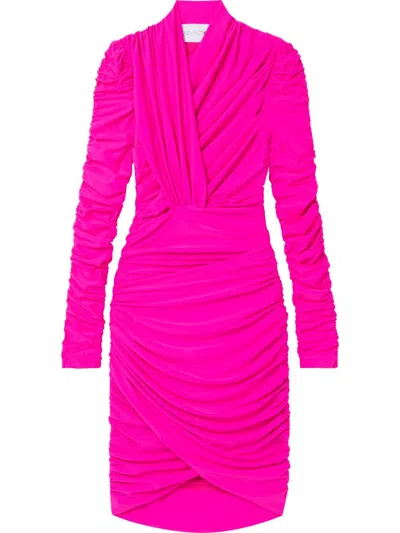 Az Factory X Ester Manas Draped Mini Dress In Fuschia
