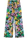 Az Factory X Lutz Huelle Sunrise Floral-print Wide-leg Trousers In Pink
