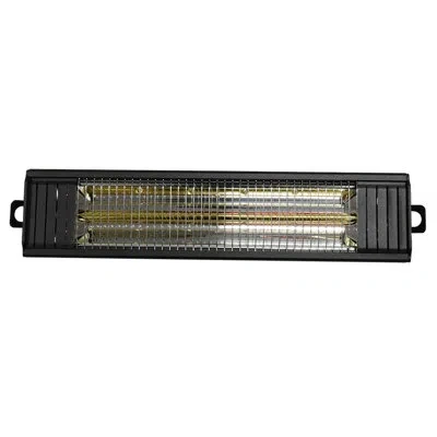 Az Patio Heaters Infrared Parasol Heater With Remote Control In Matte Black