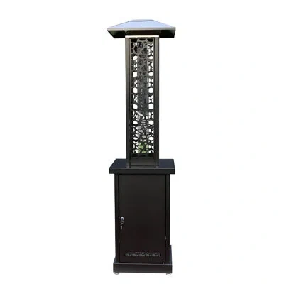 Az Patio Heaters Pellet Powered Patio Heater In Matte Black