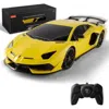 Az Trading 1-24 Scale Remote Control Lamborgini Aventador Svj Electric Sport Racing Hobby Toy Car, Yellow