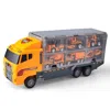 Az Trading & Import 11 In 1 Construction Truck Vehicle Car Toy Set Play Vehicles In Carrier Truck
