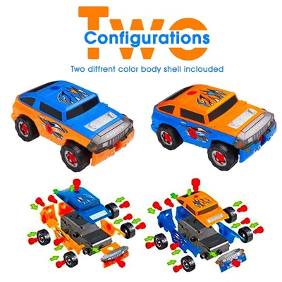 Az Trading & Import Build Your Vehicle Racing Cars Project Gift Kit Present For Toddlers