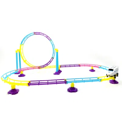 Az Trading Roller Coaster Bullet Train Toy - 77 Piece In Multi