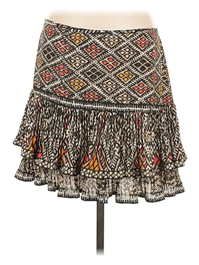 Pre-owned Az3 Inc. Casual Skirt In Brown