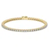 Azalea Jewelry Women's Gold Classic Four Prong Diamond Bracelet / Medium Diamond Tennis Bracelet In Gold