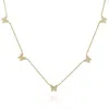 Azalea Jewelry Women's Gold Diamond Butterfly Station Necklace In Gold