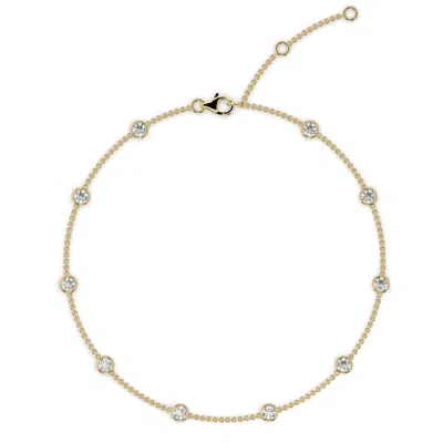 Azalea Jewelry Women's Gold Diamond By The Yard Necklace