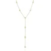 Azalea Jewelry Women's Gold Diamond Lariat Necklace In Gold