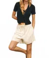 Azalea Marlowe Knit Top In Black In Black