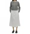 Azalea Ruby Cardigan In Ivory+black In Gray