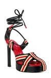 Azalea Wang Abilene Platform Sandal In Multi