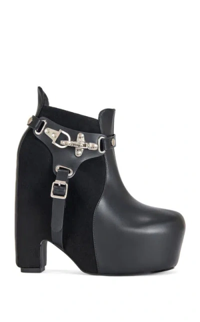 Azalea Wang Abyss Block Bootie In Black