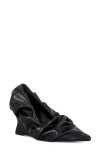 Azalea Wang Aicha Black Wedge Pump In Black
