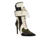 Azalea Wang Amada Pointed Toe Bootie In Animal Print