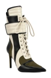 Azalea Wang Amada Pointed Toe Bootie In Multi