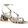 Azalea Wang Anika Ankle Strap Sandal In Brown