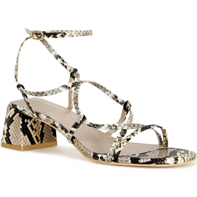 Azalea Wang Anika Ankle Strap Sandal In Brown