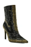 Azalea Wang Ansley Pointed Toe Bootie In Multi