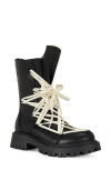 Azalea Wang Arjun Lug Sole Boot In Black