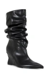 Azalea Wang Asaf Slouch Shaft Bootie In Black