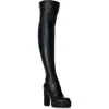 Azalea Wang Ashland Over The Knee Platform Boot In Black