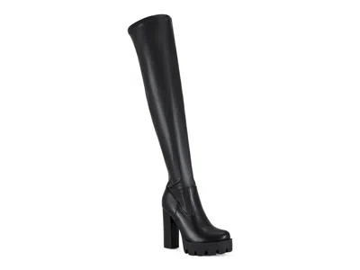 Azalea Wang Ashland Thigh High Boot In Black