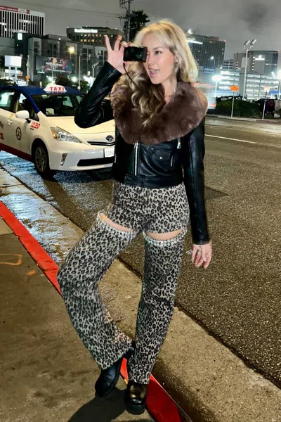 Azalea Wang Aussy Moto Jacket In Black