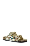 Azalea Wang Bayleaves Slide Sandal In Gold