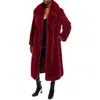 Azalea Wang Bcardi Faux Fur Coat In Red