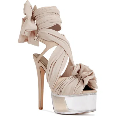 Azalea Wang Beauden Platform Sandal In Natural
