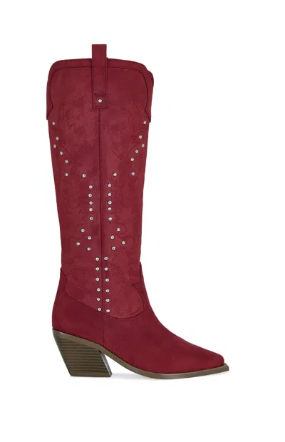 Azalea Wang Beckett Ella Red Western Boots