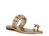 Azalea Wang Belva Toe Loop Sandal In Pink