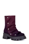 Azalea Wang Bharti Lug Sole Bootie In Purple