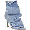 Azalea Wang Birdsong Open Toe Bootie In Blue