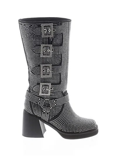 Pre-owned Azalea Wang Boots In Gray