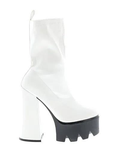 Pre-owned Azalea Wang Boots In White