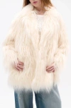Azalea Wang Breckenridge Faux Fur Jacket In White