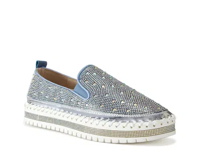 Azalea Wang Brittany Slipon Sneaker In Blue
