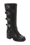 Azalea Wang Bronson Moto Boot In Black