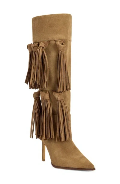 Azalea Wang Cabrera Knee High Boot In Tan