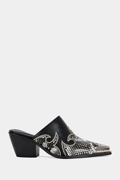 Azalea Wang Cecily Western Mule In Black, Women's At Urban Outfitters