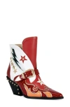 Azalea Wang Channing Cowboy Boot In Multi