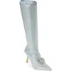 Azalea Wang Confection Denim Boot In Blue