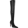Azalea Wang Cosmic Bling Over The Knee Boot In Black