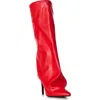 Azalea Wang Couture Crazy Pointy Toe Knee High Boot