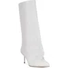 Azalea Wang Couture Crazy Pointy Toe Knee High Boot In Brown
