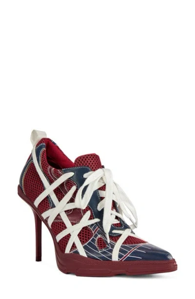 Azalea Wang Crosswalk Pump In Burgundy